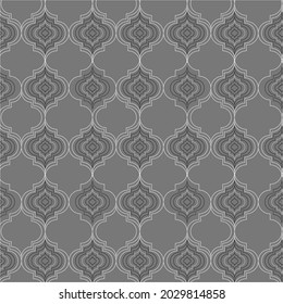 Pattern backgound.Gray lines Moroccan trellis pattrn background.EPS 10.