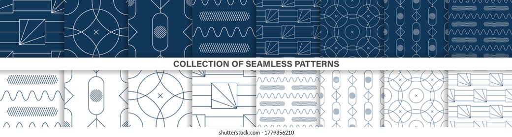 Pattern background. Abstract background. Seamless geometric patterns. Vector illustration