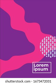 Musterhintergrund mit abstrakten Formen und bunten Farben. für Buchcover-Design und Broschüre