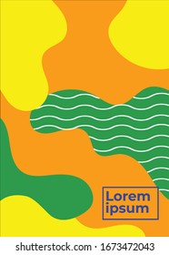 pattern background with abstract shapes and colorful. for book cover design and brochure