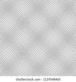 Pattern, background with array of lines. Black and white lattice, grid