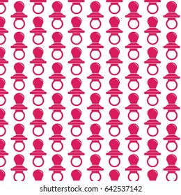 Pattern background Baby pacifier icon