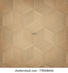 Pattern background of bamboo basketry. Natural pattern and texture for template design. Vector illustration.