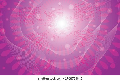 Pattern Background Beauty Art Abstract Decorative Grunge Beautiful Cool Texture Banner With Space For Concept Text Color Background Purple Pink Pink Blue Blue EPS