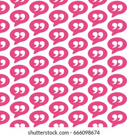 Pattern background Blockquote sign icon