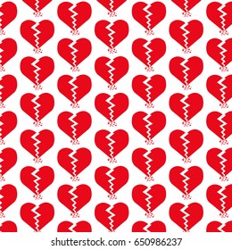 Pattern background Broken Heart Icon
