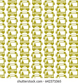 Pattern background Bus icon