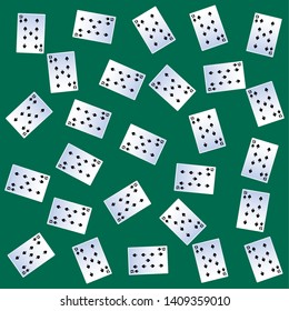 Pattern background casino cards poker blackjack games leisure vector illustration graphic design