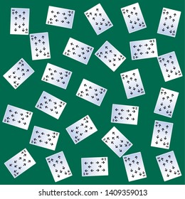 Pattern background casino cards poker blackjack games leisure vector illustration graphic design