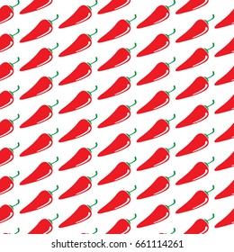 Pattern background chilli pepper icon