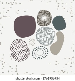 pattern background with color earth tone. vector editable and can scale to any size.