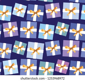 Pattern background with color present box gift wallpaper textile fabric
