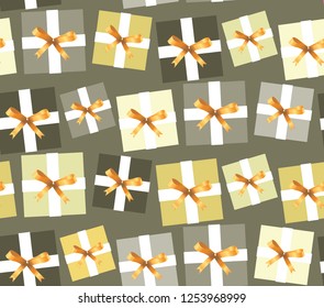 Pattern background with color present box gift wallpaper textile fabric