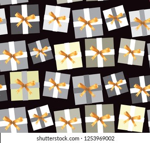 Pattern background with color present box gift wallpaper textile fabric