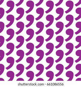 Pattern background comma icon