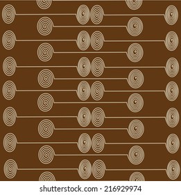 The pattern for the background, composed of lines and circles