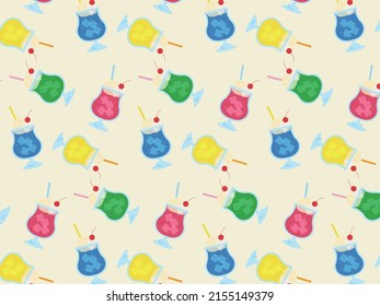 Pattern background for cream soda illustration.