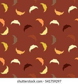 The pattern for the background of croissants, pastries, sweets, chocolate, cream