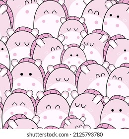 Pattern background cute animal pastel color for carpet background, fabric wallpaper and shirt vector illustration.
