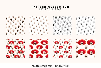 Pattern background Day of the Dead a traditional Mexican holiday (Dia de Muertos)