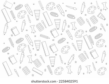 pattern or background design about education