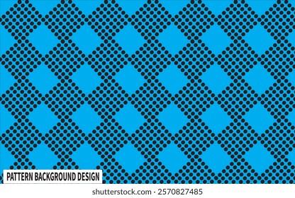 Pattern Background Design with Black and Blue Colour
