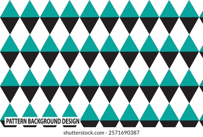 Pattern Background Design with Cyan and Black Colour