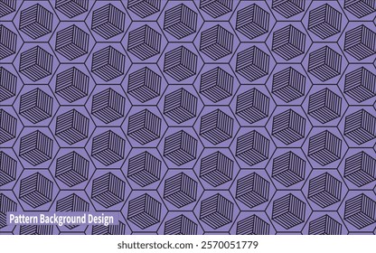 Pattern Background Design with Lavender and Black Colour