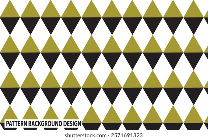 Pattern Background Design with Olive and Black Colour