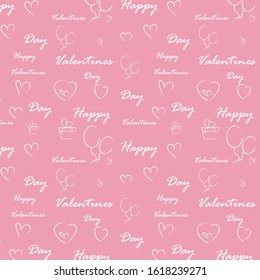 pattern background for design for Valentines Day. Festive background for a gift, card design and any design. Vector illustration.
