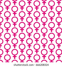 Pattern Background Female Sign Icon