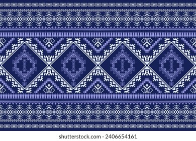 Pattern background from geometric shapes, blue and white stripes. For destroying gift wrap book cover clothes table cloth.	