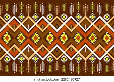 Pattern background from geometric shapes, brown yellow white orange stripes. For destroying gift wrap book cover clothes table cloth Pillow case, curtain, face towel.