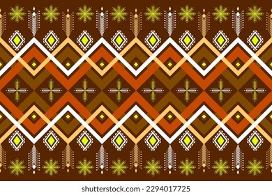 Pattern background from geometric shapes, brown yellow white orange stripes. For destroying gift wrap book cover clothes table cloth Pillow case, curtain, face towel.