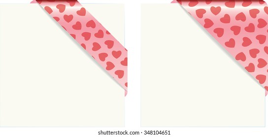 Pattern of background for gift card for valentine day. Vector illustration