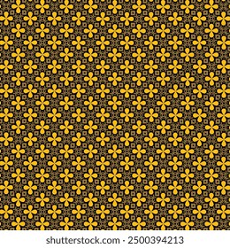 Patrón de fondo de oro con Vector de ilustración de textura de forma de color negro