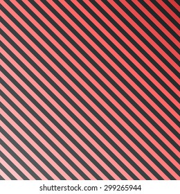 Pattern background with gradient recurring oblique stripes of black and red.