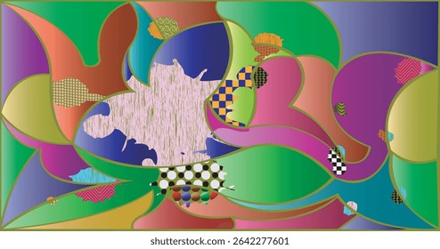 pattern background, Hand sketched Vector Pattern. Retro abstract pattern in geometric style. Abstract multicolored geometric pattern.
