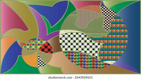 pattern background, Hand sketched Vector Pattern. Retro abstract pattern in geometric style. Abstract multicolored geometric pattern. 