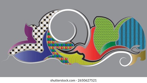 pattern background, Hand sketched Vector Pattern. Retro abstract pattern in geometric style. Abstract multicolored geometric pattern.
