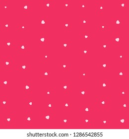 Pattern Background for Happy Valentine's Day on a pink background