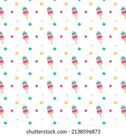 Musterhintergrund mit Eis-Motiv