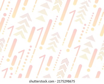 Pattern background illustration of rising arrows in yellow to pink gradient color