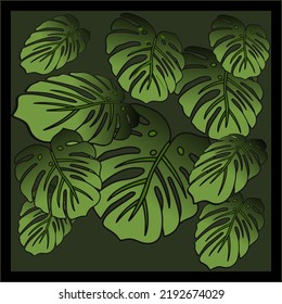  pattern background with leaves