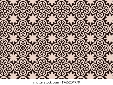 Pattern Background With Mauve Morrocan Style