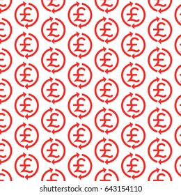 Pattern background, Money Pound Icon GBP currency symbol