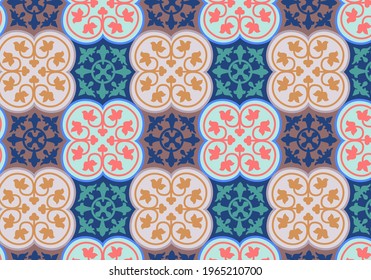 pattern background with mosaic geometric style
