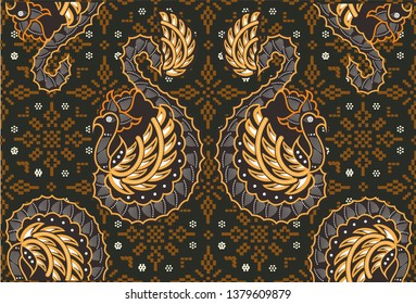 pattern, background, motif, batik, ornament, design, decorative, wallpaper, vector, fabric, ethnic, floral, print, textile, vintage, texture, retro, seamless, tribal, traditional, tile, geometric, ele