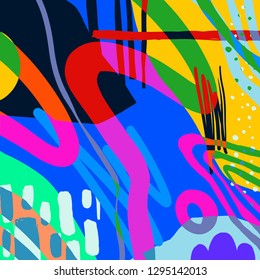 Pattern Background Pop Colourfull Design