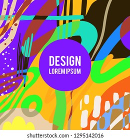 Pattern Background Pop Colourfull Design